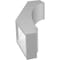 Ekena Millwork 3 1/2-in. W x 8-in. D x 16-in. H Imperial Architectural Grade PVC Knee Brace BRCP035X08X16IMP - alternate 6